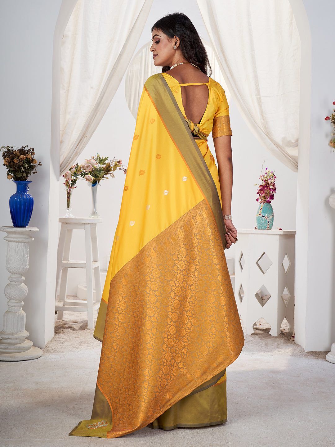 Jamuna Silk in Yellow