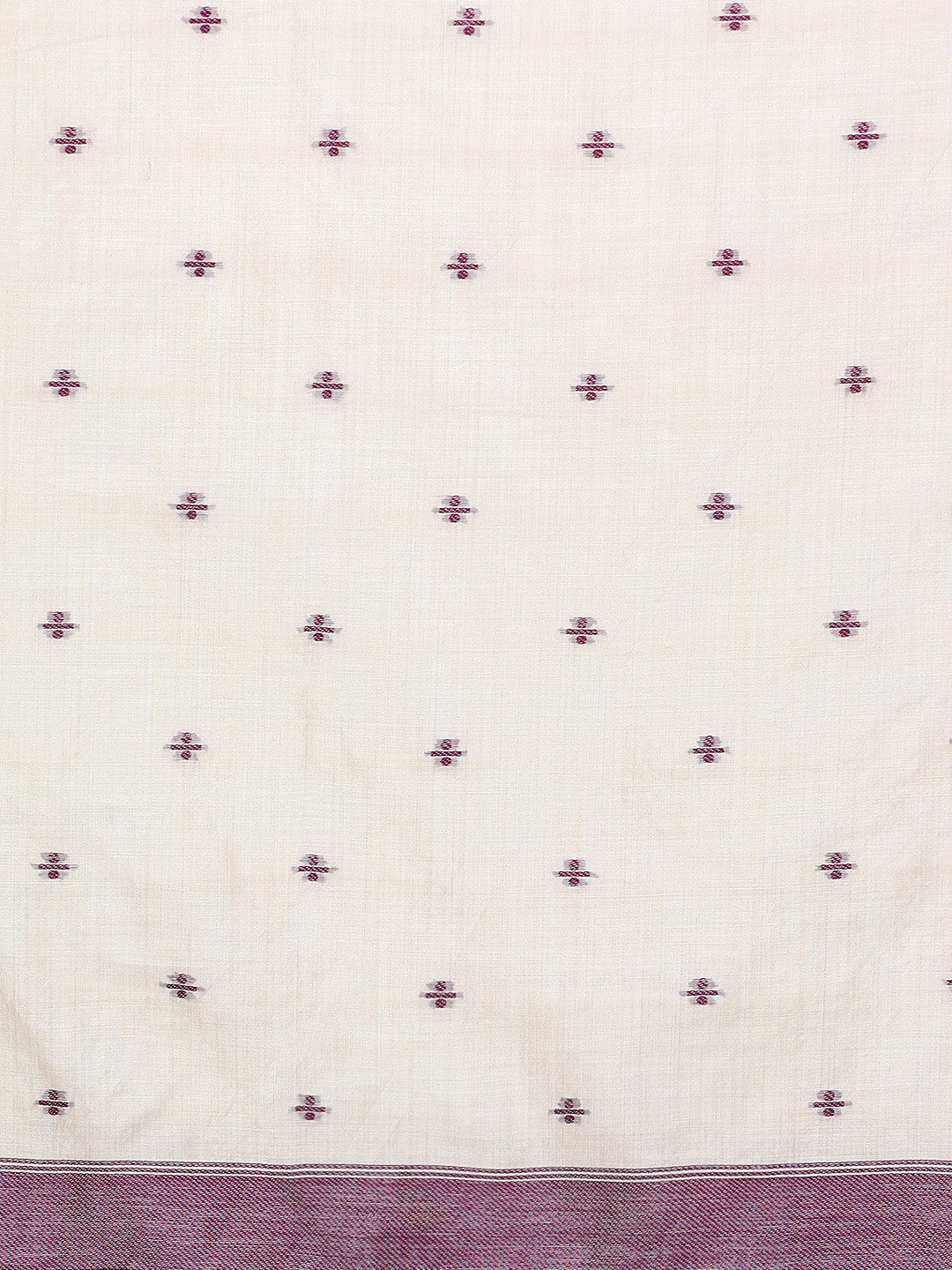 Floral Printed Chanderi Saree in purple