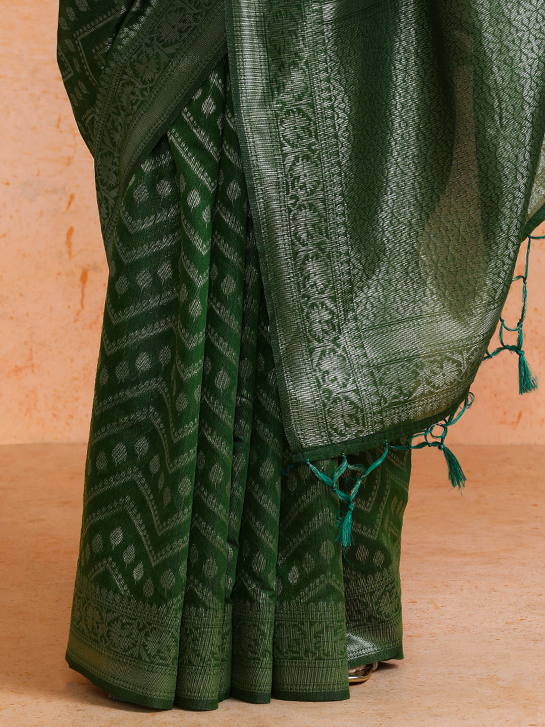 Navriti Cotton in Dark Green