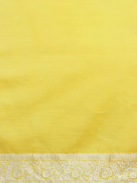 Woven Design Chanderi Cotton Saree in Yellow
