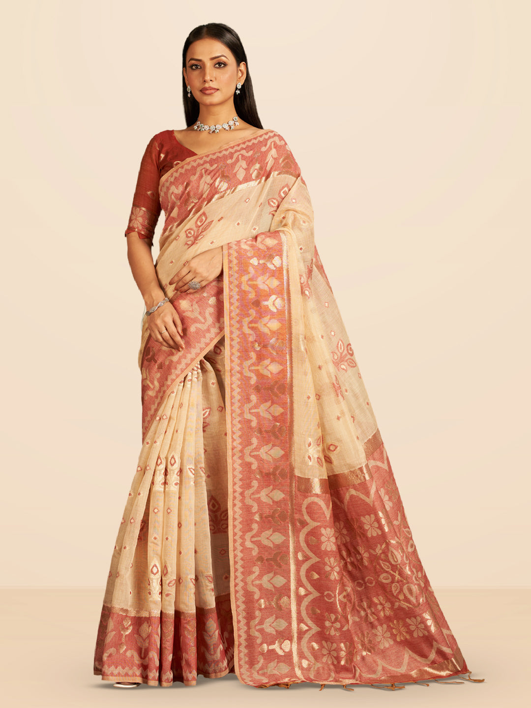 Kalika Cotton in Beige