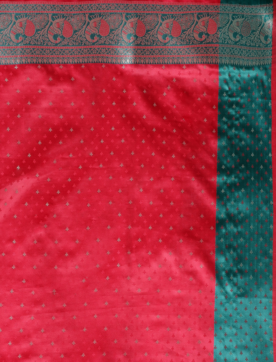 Ethnic Motifs Woven Design Zari Banarasi Saree in Pink