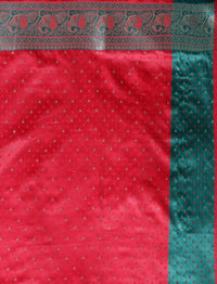 Ethnic Motifs Woven Design Zari Banarasi Saree in Pink