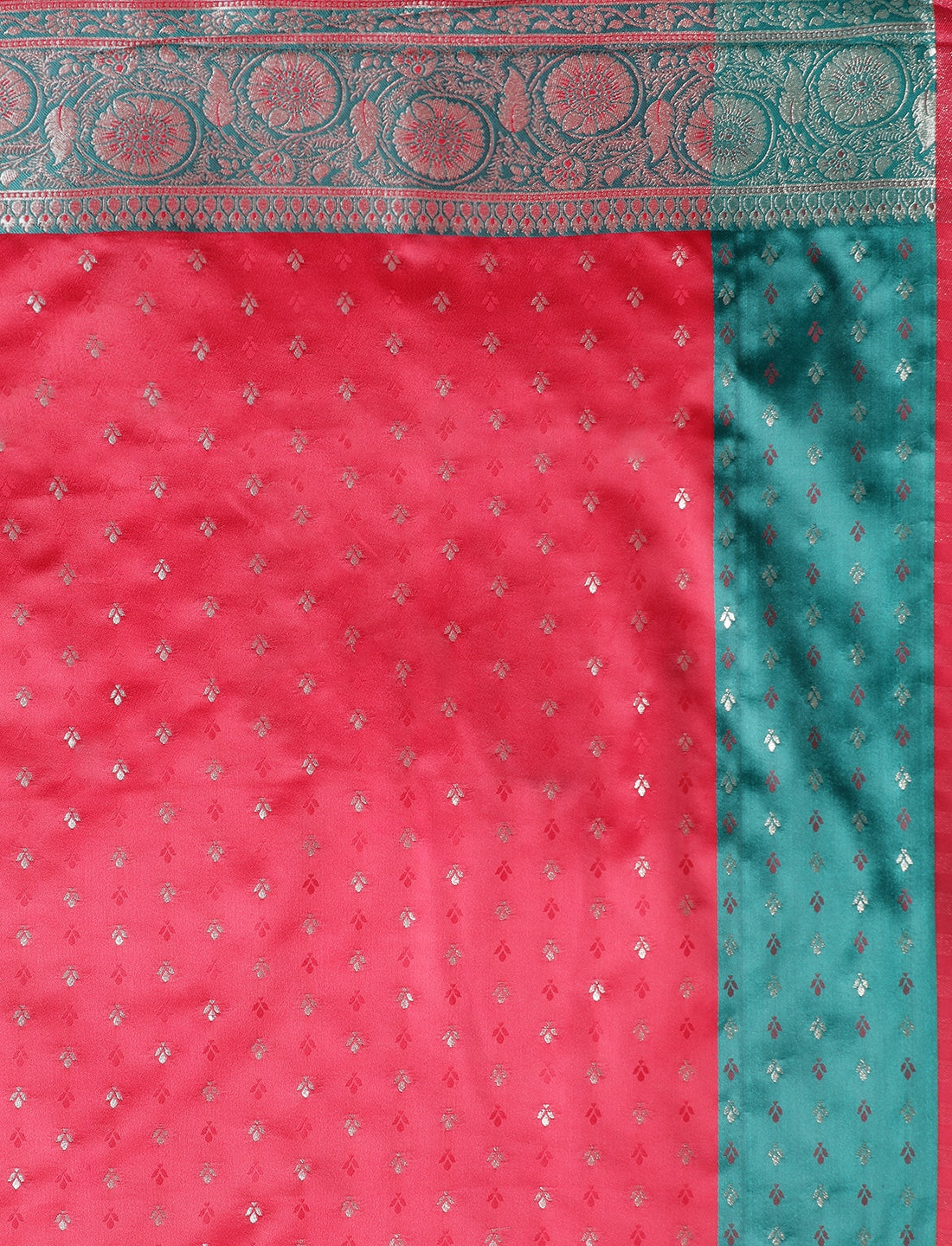 Woven Design Zari Banarasi Saree in Pink