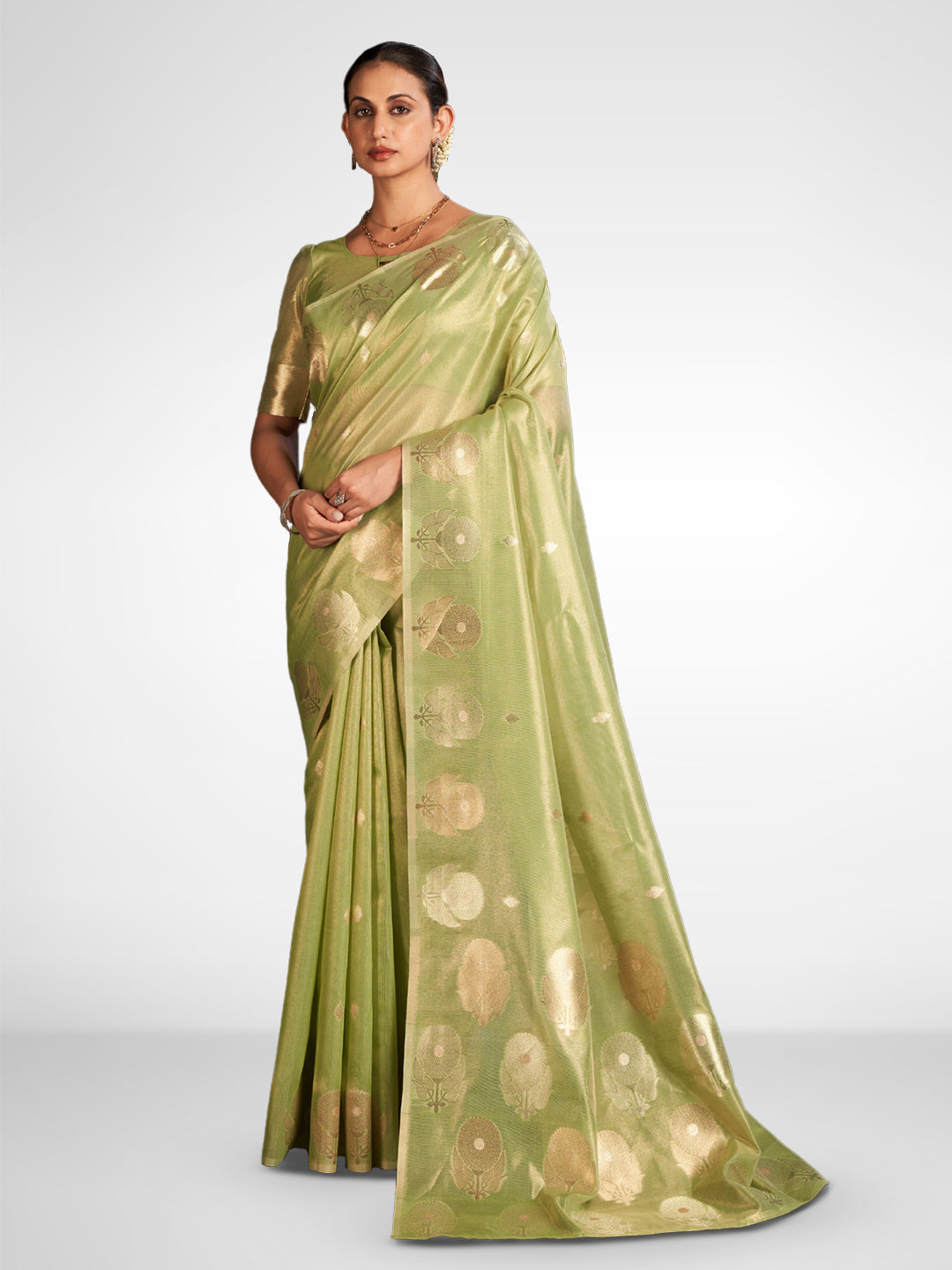 Viloni Silk in Light Green