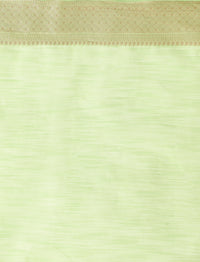Ethnic Motifs Woven Design Muga Saree in Green