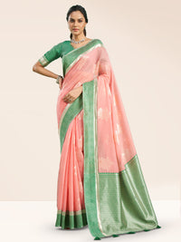 Rohini Cotton In Peach & Green