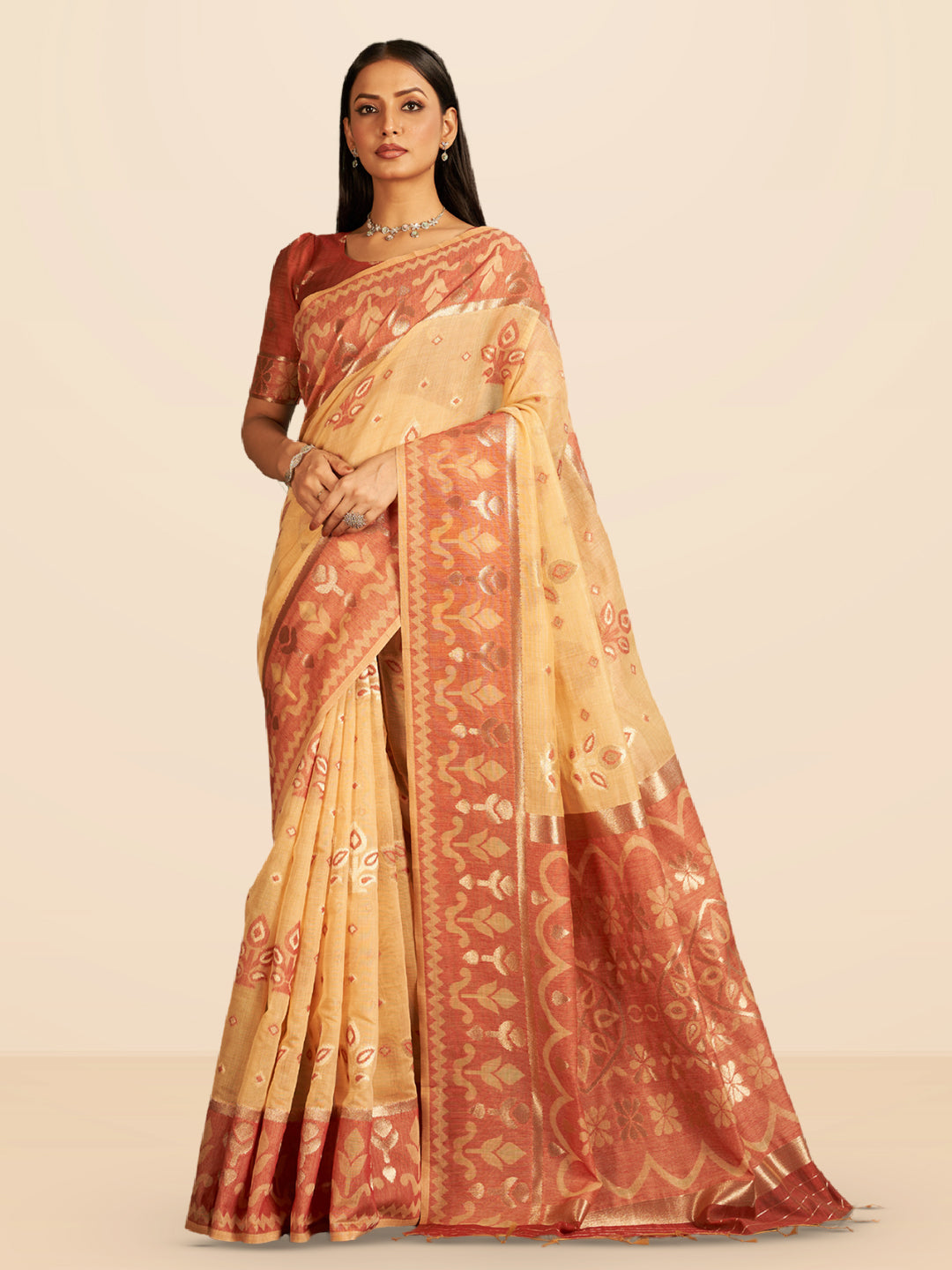 Kalika Cotton in Mustard Yellow