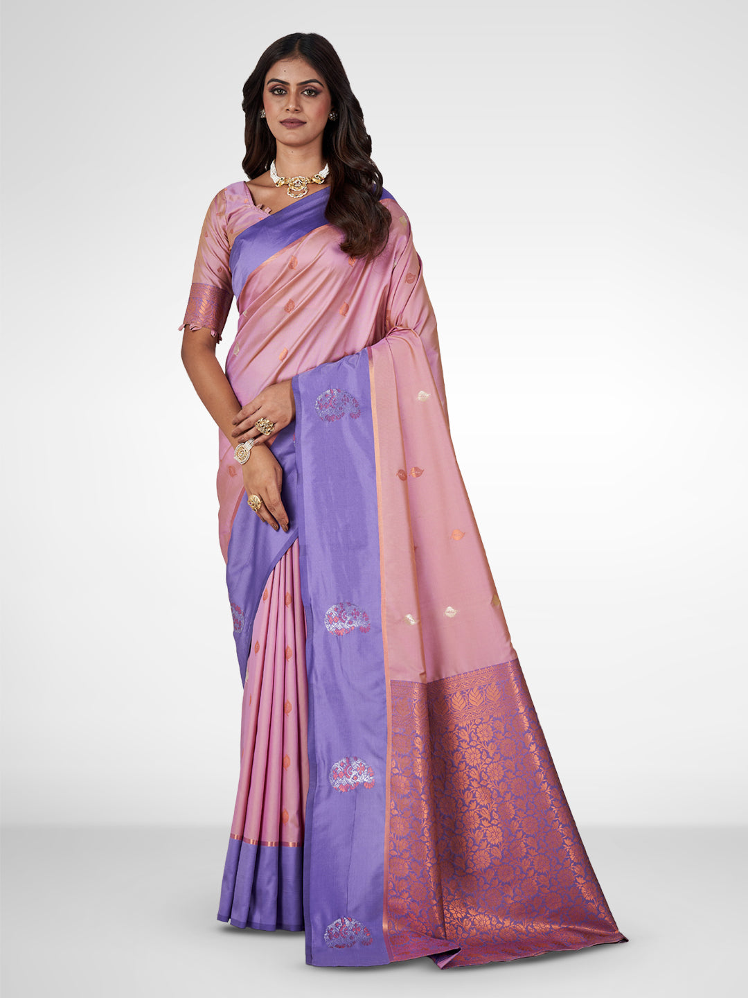 Jamuna Silk in Purple