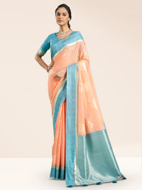 Rohini Cotton In Peach & Sky Blue