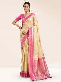 Rohini Cotton In Light Caramel & Rose Pink