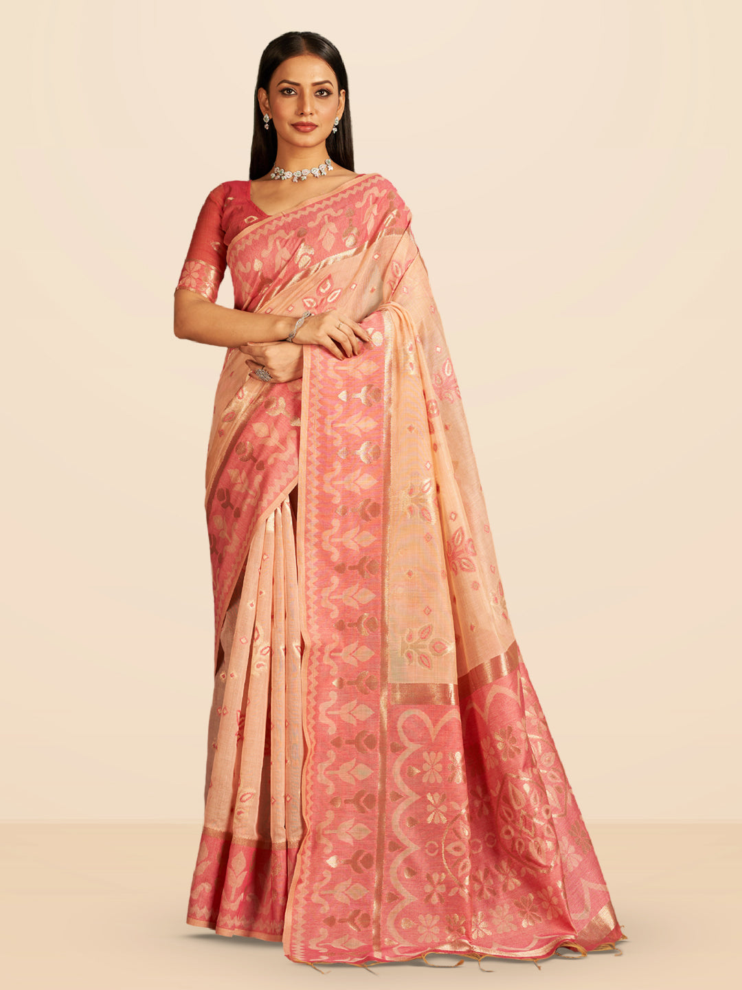 Kalika Cotton in Rose Coral