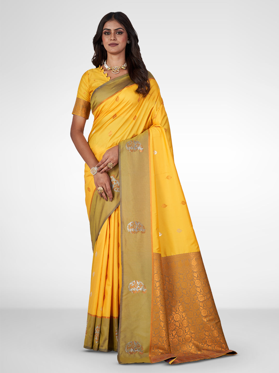 Jamuna Silk in Yellow