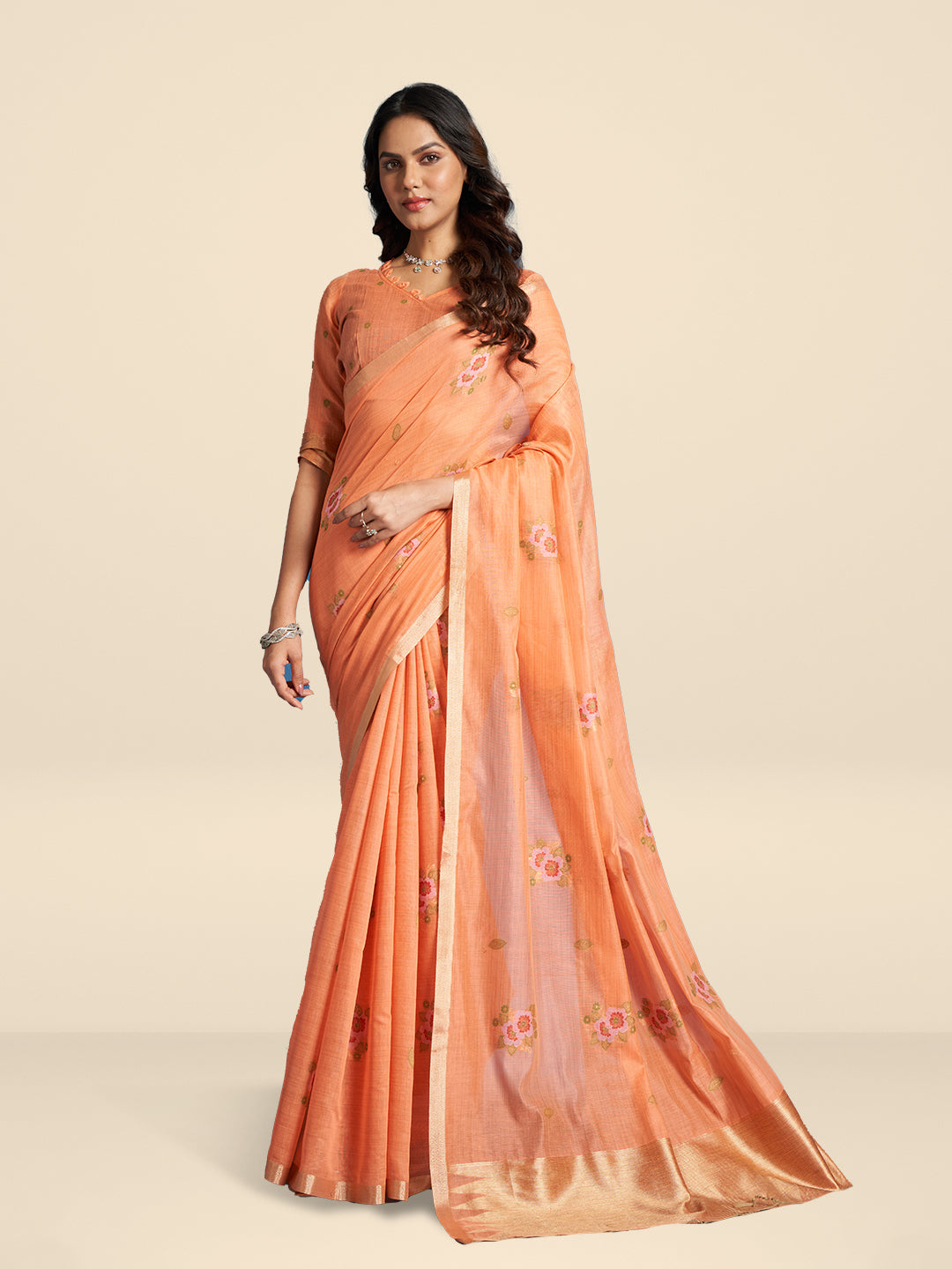 Shireen Cotton In Candy Orange