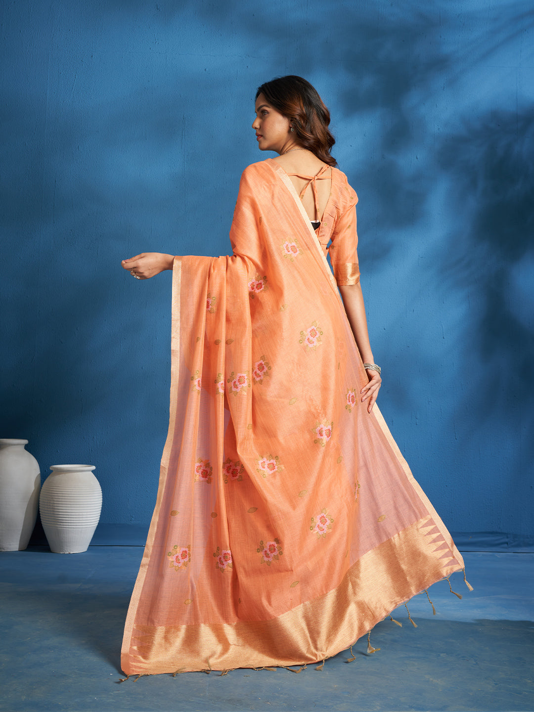 Shireen Cotton In Candy Orange