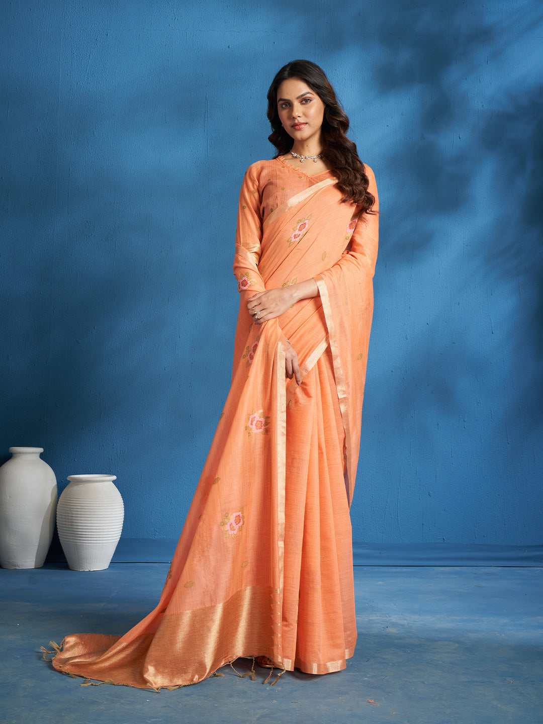 Shireen Cotton In Candy Orange