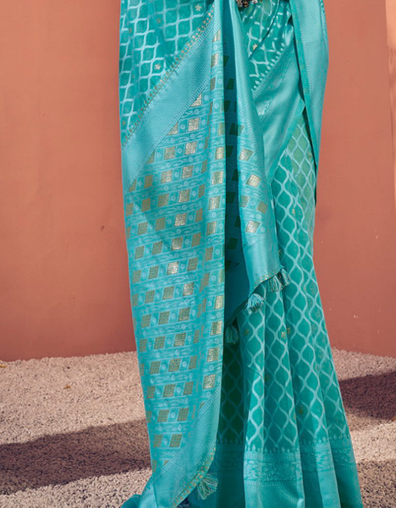 Sur Mantra Cotton Saree Blue (KV/V2)