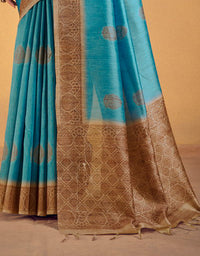 Andaz Cotton Saree Blue (CC/V2)