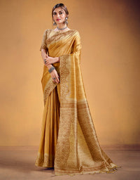 Andaz Cotton Saree Yellow (CC/V1)