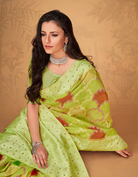 Kaasta Cotton Saree Green (KV/V14)