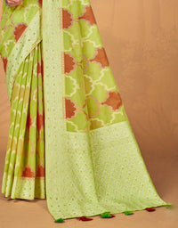 Kaasta Cotton Saree Green (KV/V14)