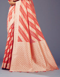 Ashavali Bandhej Saree Red (KV/V2)