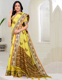 Kaasta Cotton Saree Yellow (KV/V1)