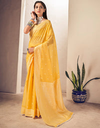 Malhari Cotton Saree Yellow (KV/V4)