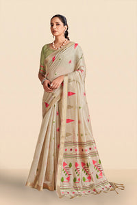 Aastha Cotton In Dark Pink And Green