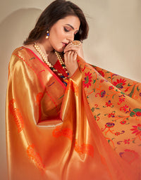 Pashu Silk Zari Silk Red