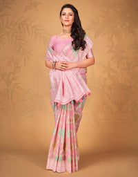 Kaasta Cotton Saree Pink (KV/V14)