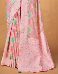 Kaasta Cotton Saree Pink (KV/V14)