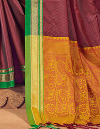 Rajkanya Khun Saree Maroon