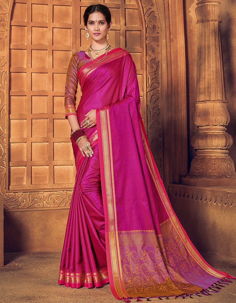 Rajkanya Khun Saree Pink