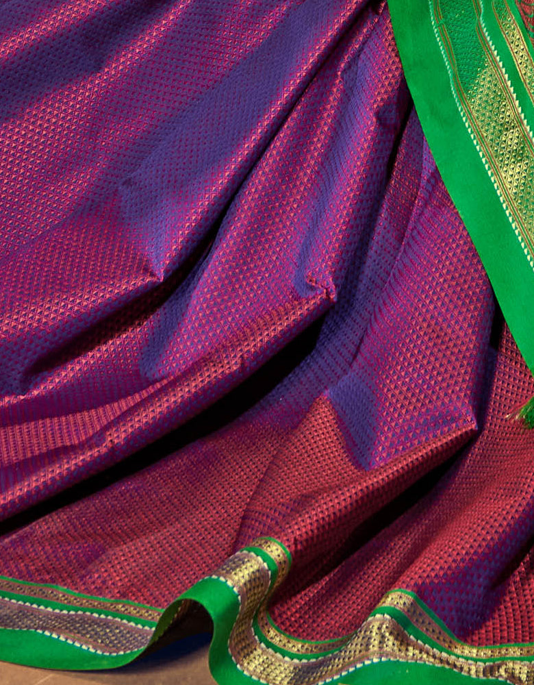 Rajkanya Khun Saree Violet