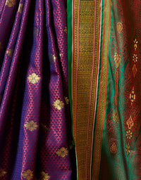 Rajkumari Khun Saree Violet