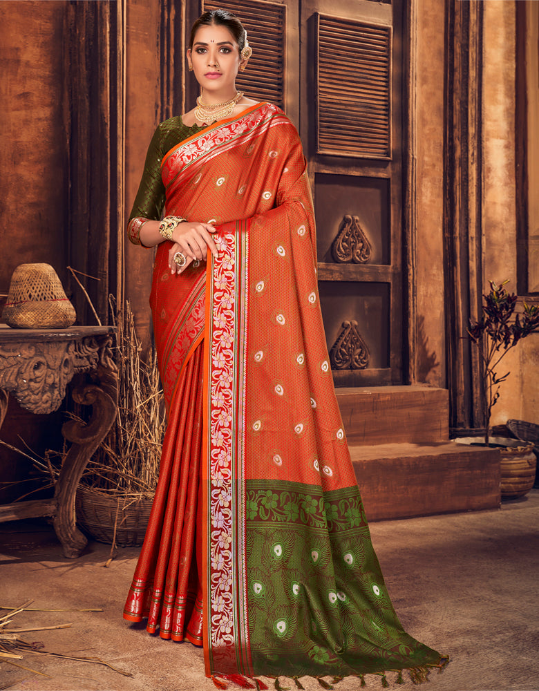 Rajmani Khun Saree Amber