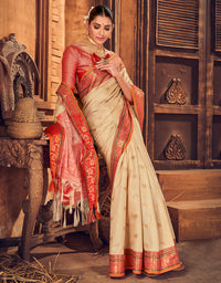 Rajmani Khun Saree Cream