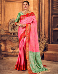 Rajmani Khun Saree Pink