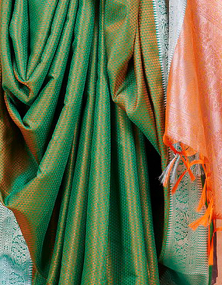 Rajsheela Khun Saree Green