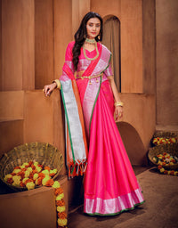 Rajsheela Khun Saree Pink