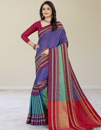 Rajshree Khun Saree Purple