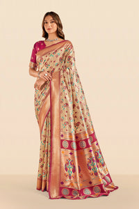 Rangini Silk in Beige