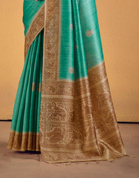 Andaz Cotton Saree Sea Green (CC/V2)