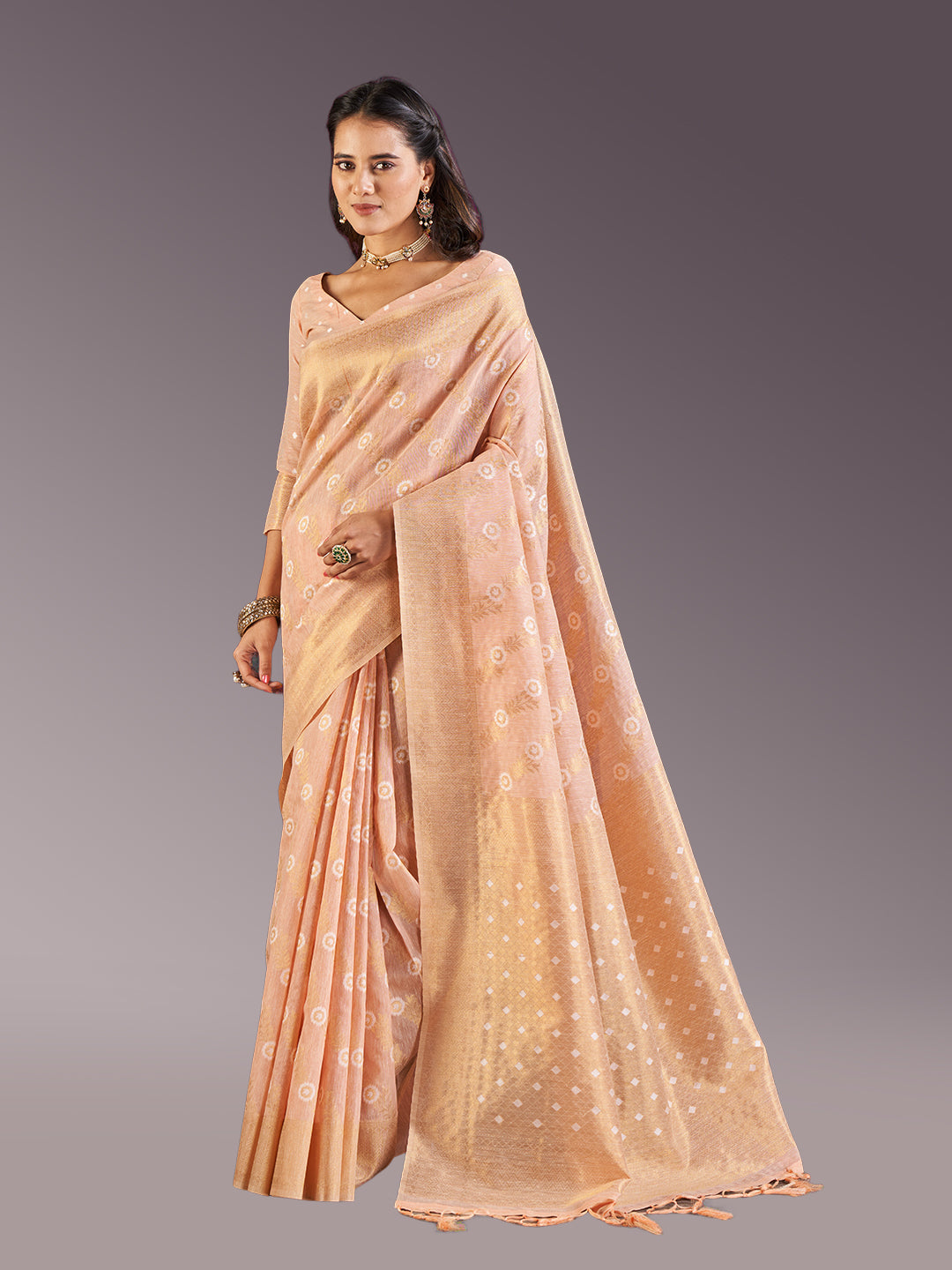 Mallika Cotton Peach