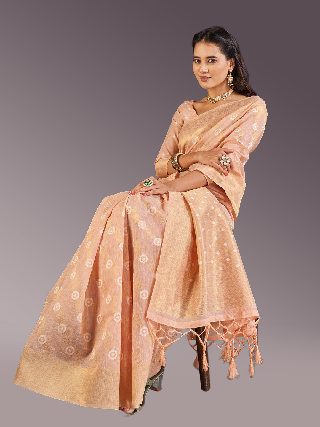 Mallika Cotton Peach