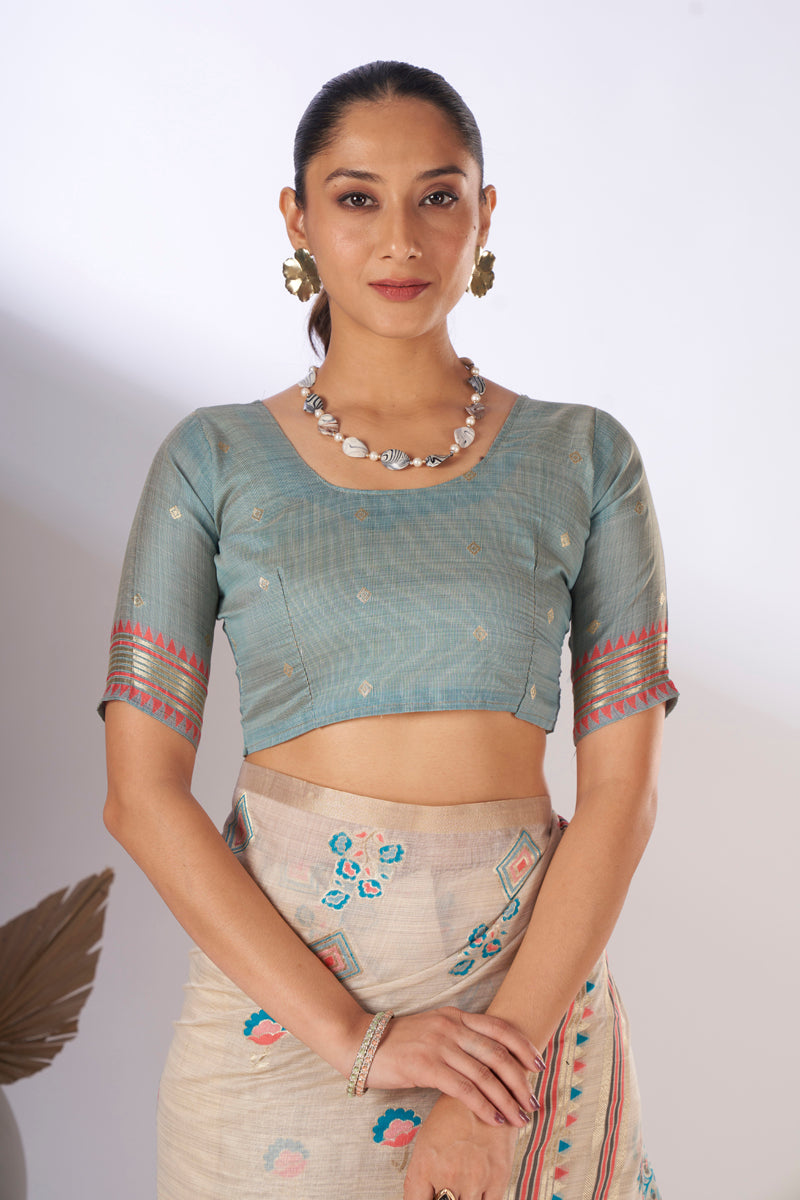 Barkha Cotton In Teal