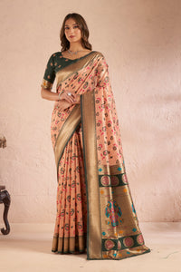 Rangini Silk in Coral Pink