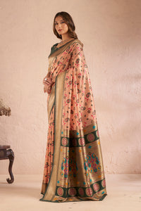 Rangini Silk in Coral Pink