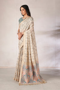 Zaika Cotton In Beige And Grey